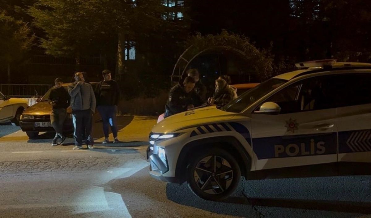 Kayseri’de Polis Ekiplerinden Kaçan Alkollü (1)