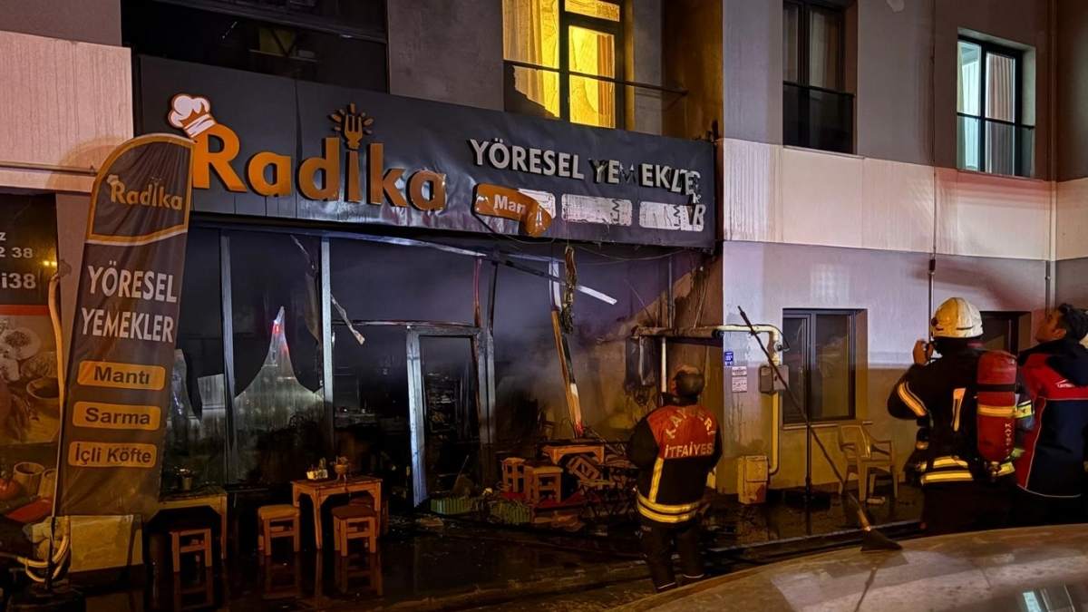 Kayseride Restoranda Baslayan Yangin5