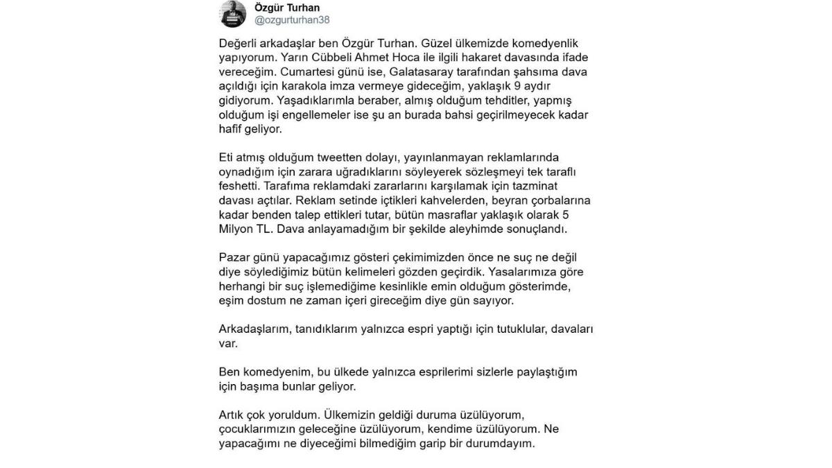 Kayserili Özgür Turhan’dan Dikkat Çeken Açıklama 'Tehditler Aldım, Engellendim'9