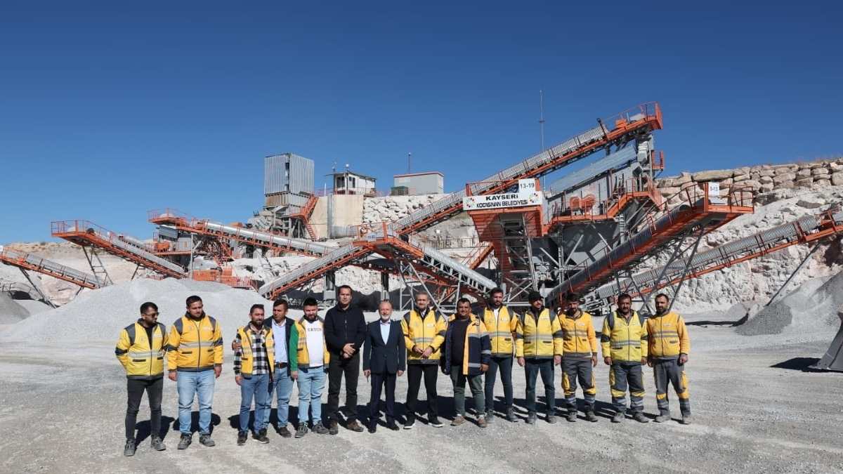 Kocasinan Belediyesi’nden Rekor Üretim 1 Milyonuncu Ton Agrega Üretildi8