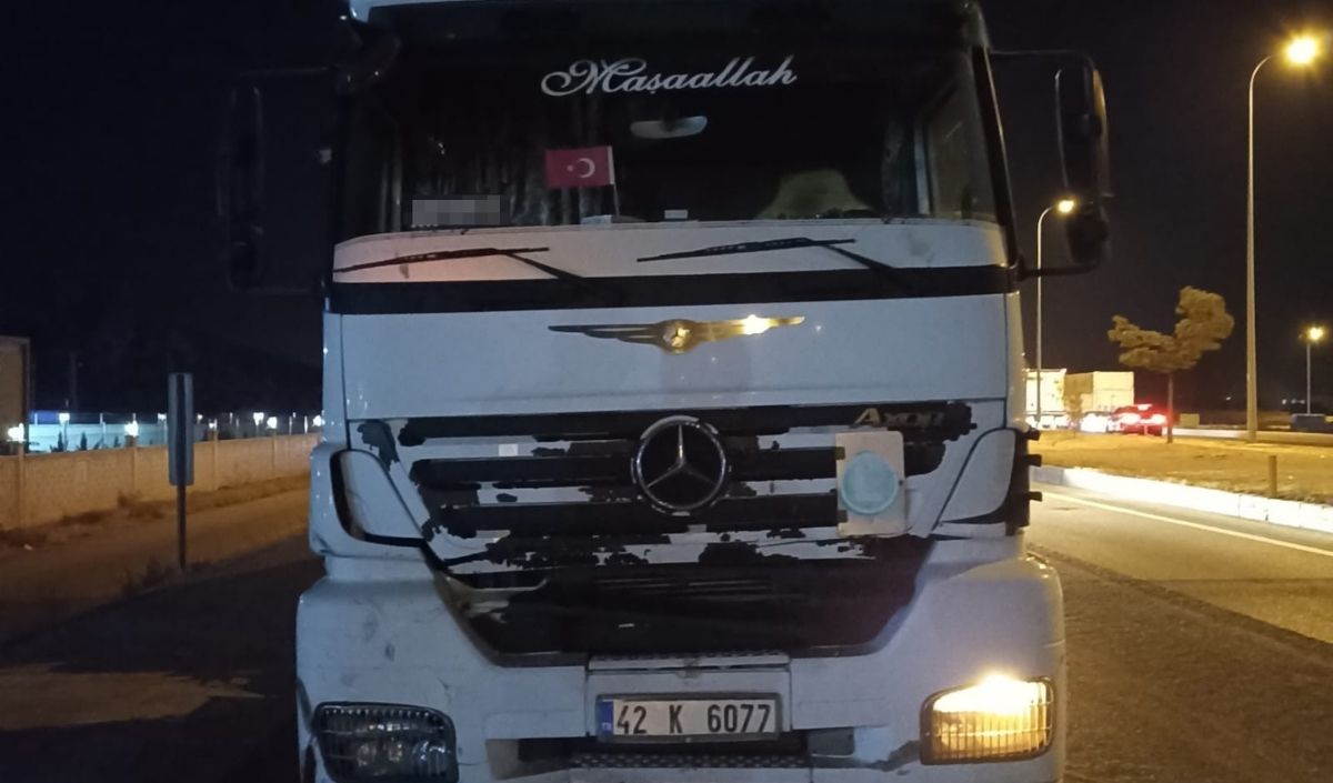 Konya'da Tır Ile Otomobil Çarpıştı 2 Yaralı (2)