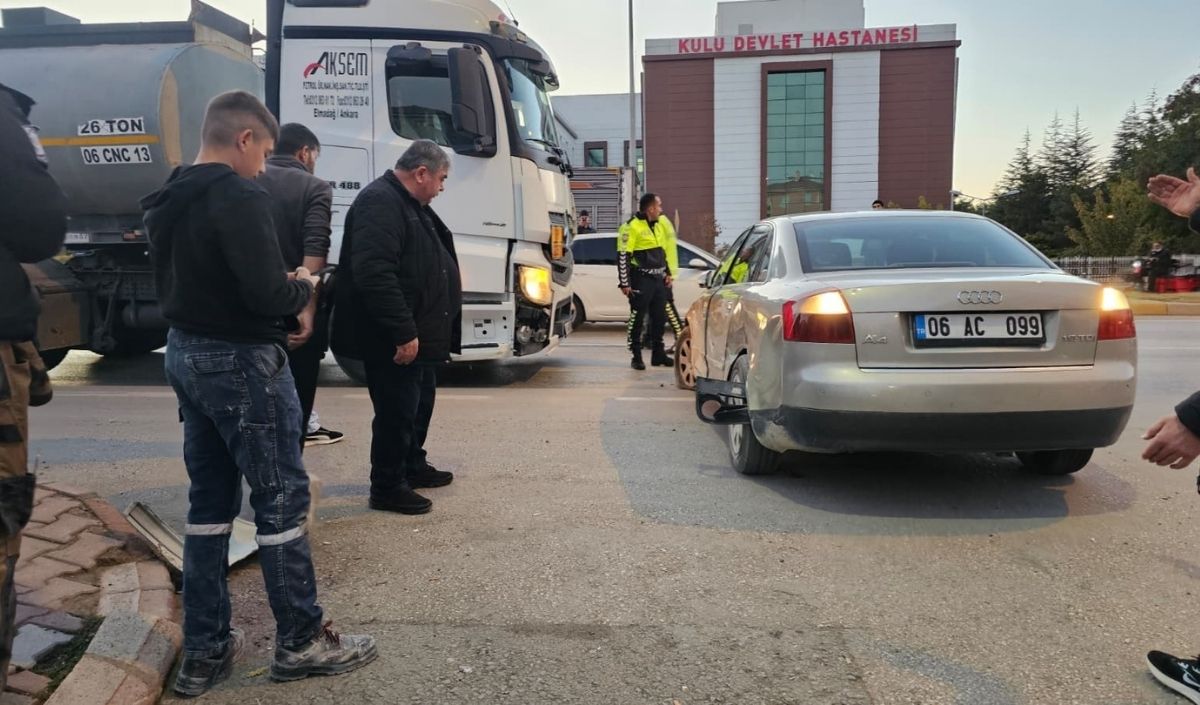 Kulu Tanker Otomobil Kaza (1)