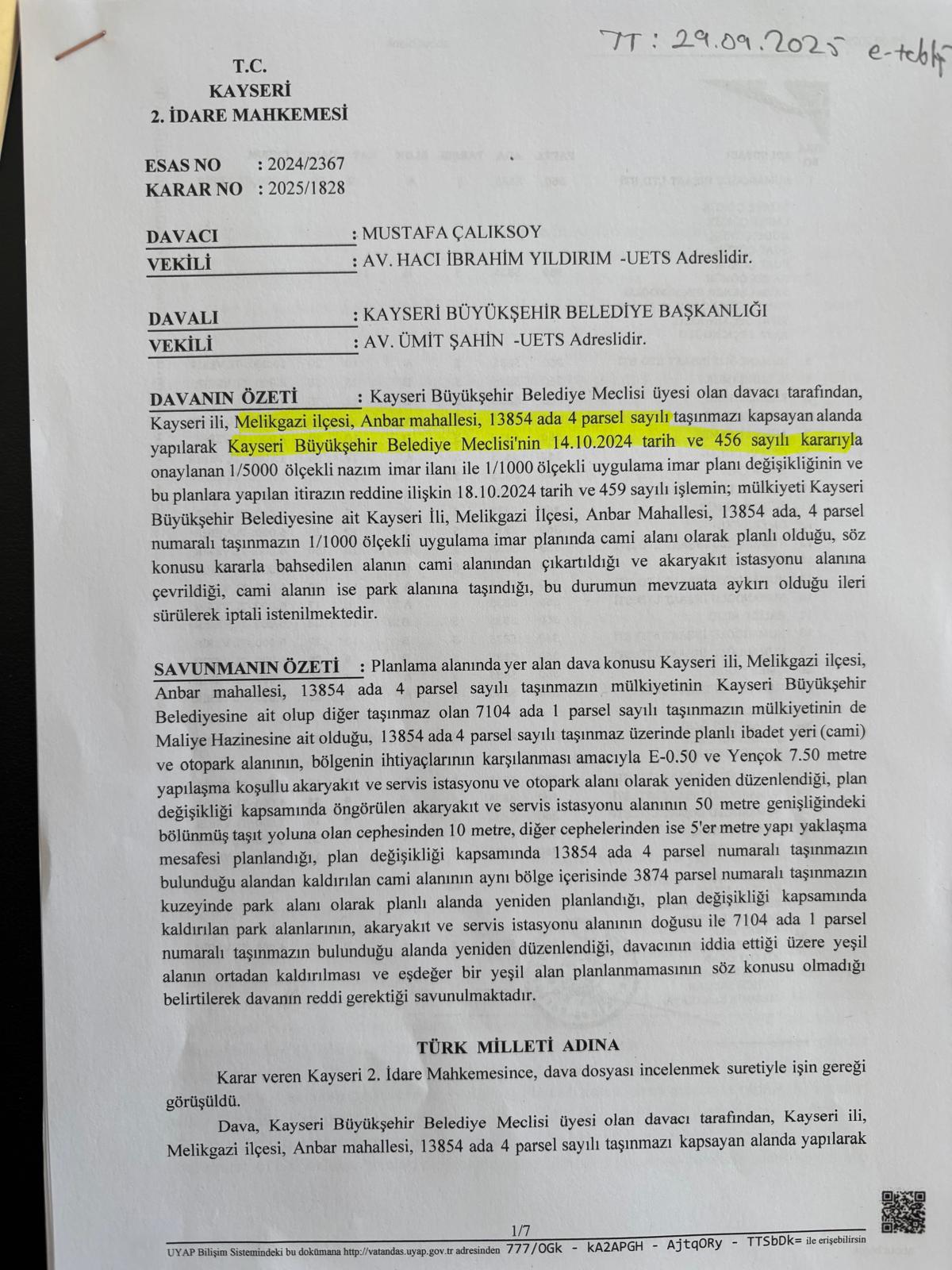 Mahkeme Chp’yi Haklı Buldu Cami Alanı Akaryakıt Istasyonu Olamayacak-1