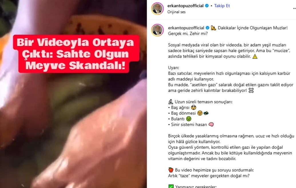 Sahte Muz Kalsiyum Karbür