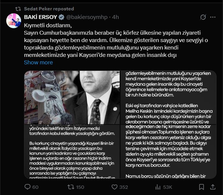 Sedat Peker Baki Ersoy