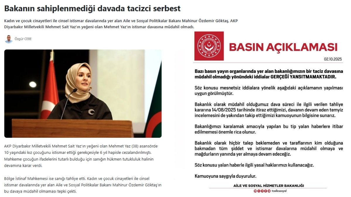 Taciz Davasi Bakanlıik Yalanladi (1)