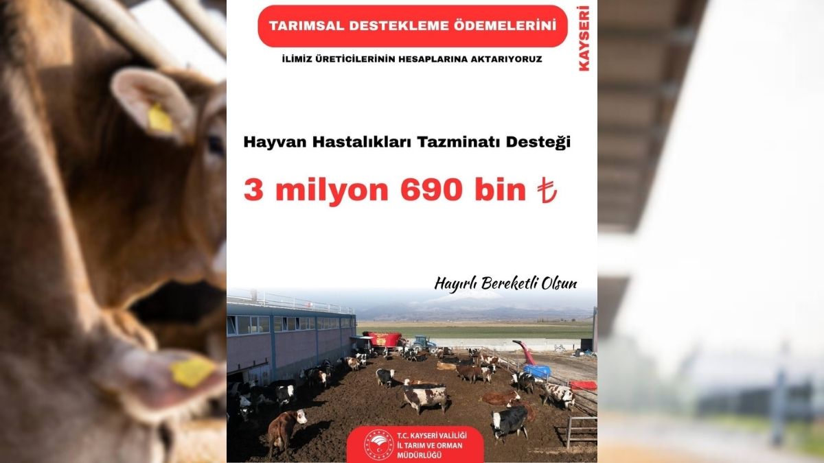 Tarım Orman Bakanlığı Milyonluk Tazminat Destek Kayseri (2)