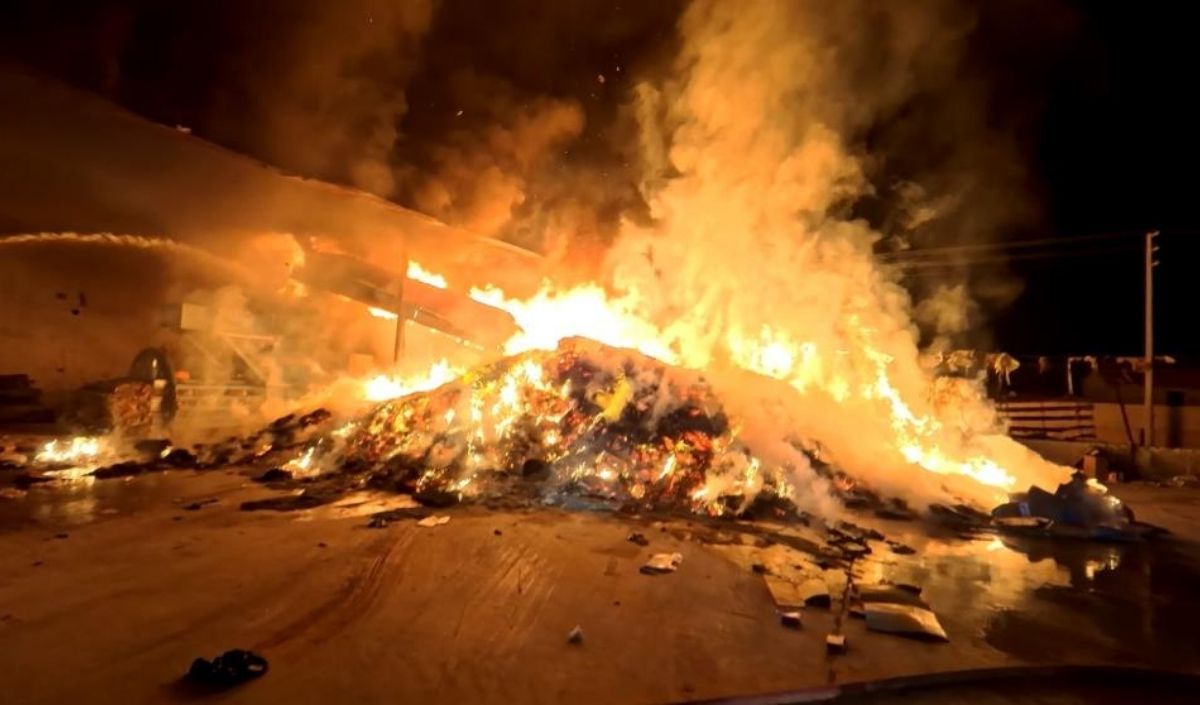 Aksaray’da Geri Dönüşüm Tesisinde Kundaklama Iddiası (1)