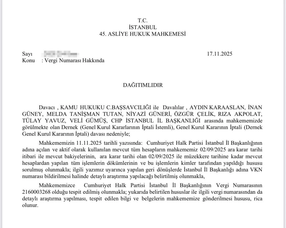Chp İstanbul’da Banka Gerilimi! Mahkeme Yazısı Gönderildi-1