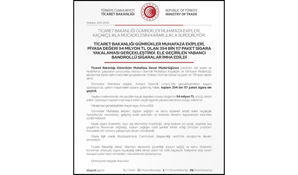 Kaçak Sigara Operasyonu (1)