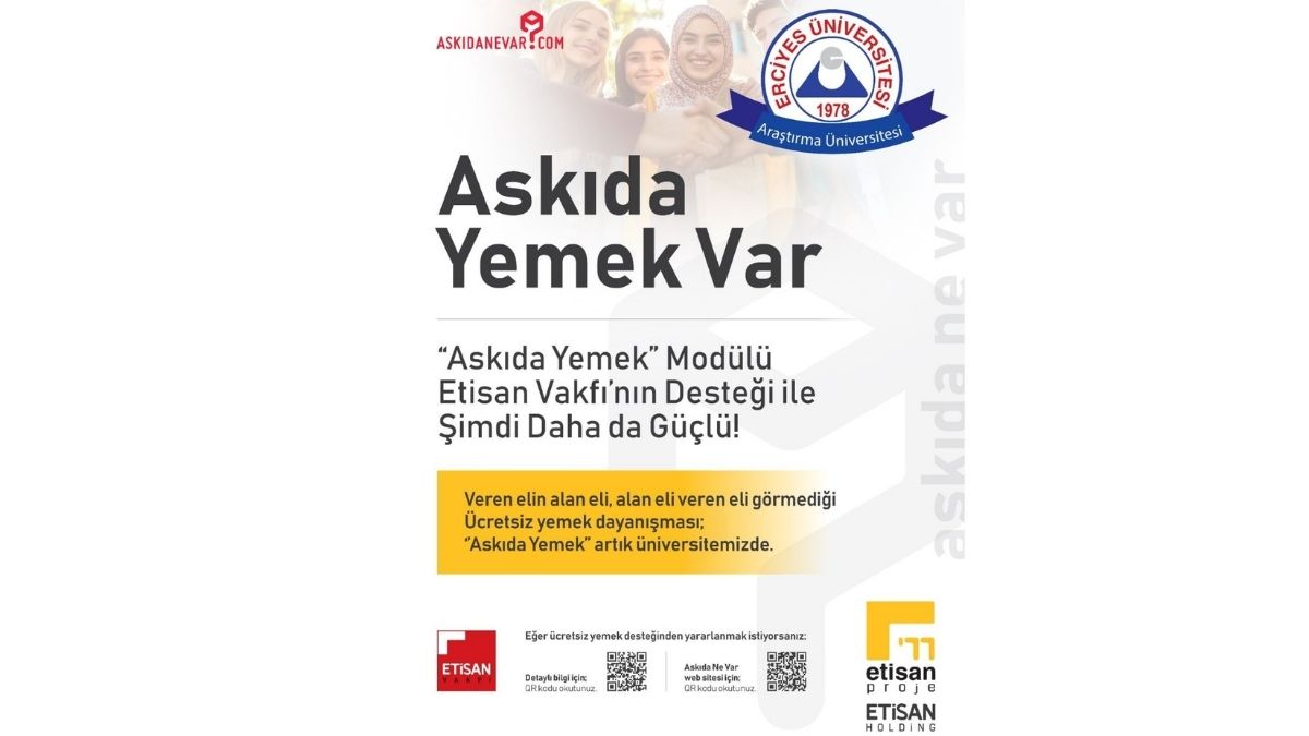 Kayseri Erciyes Üniversitesi'nde 'Askıda Yemek' Uygulaması Başladı!10
