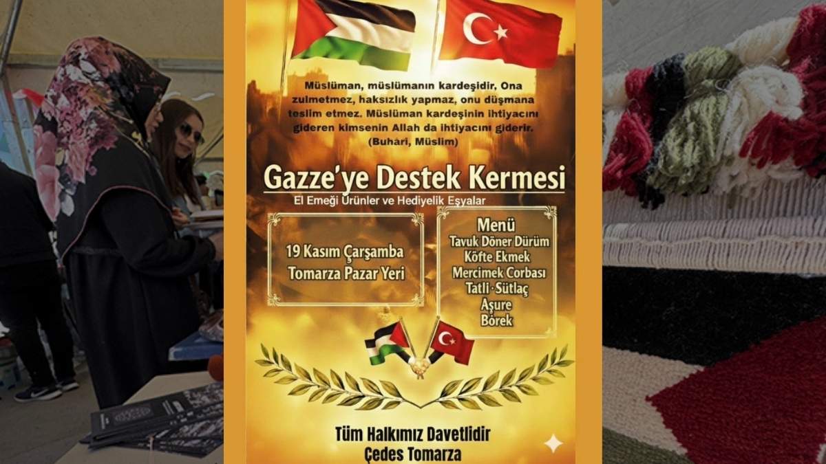 Kayseri Tomarza’da Gazze’ye Destek Kermesi Başladı