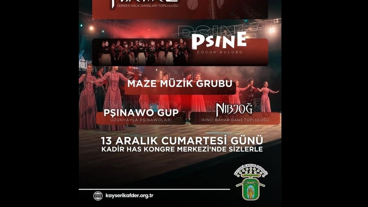Kayseri’de Çerkes Kültürü Yeniden Sahneye Çıkıyor