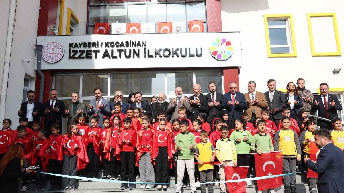 Kayseri’de Eğitime Büyük Yatırım Okulun Kapısı Dualarla Açıldı!8