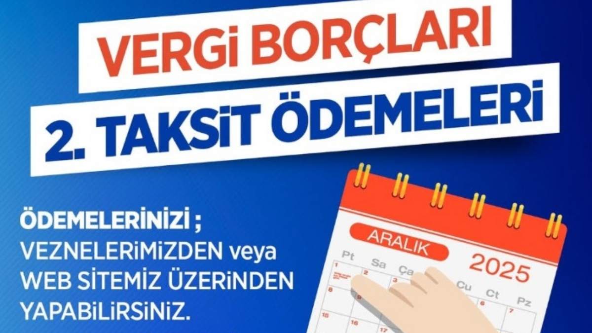 Kocasinan Belediyesi’nden Vergi Ödemelerine Kolaylık Son Gün 1 Aralık