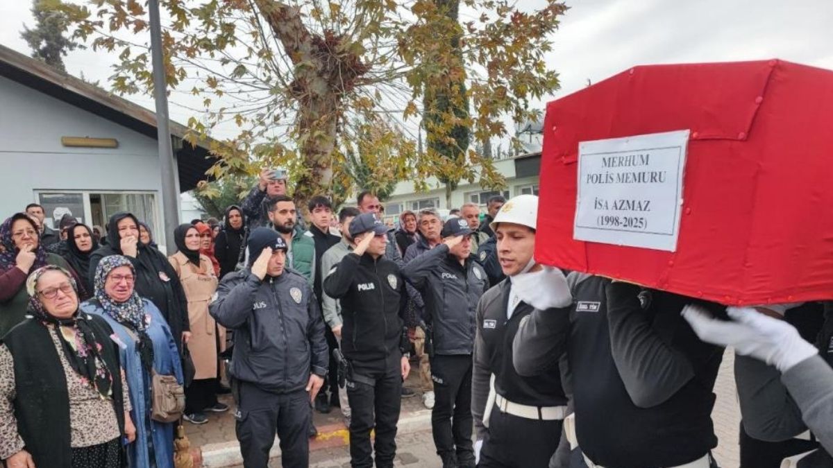 Lösemi Hastalığı Yüzünden Hayatını Kaybeden Polis Memuru Son Yolculuuna Uğurlandı (2)