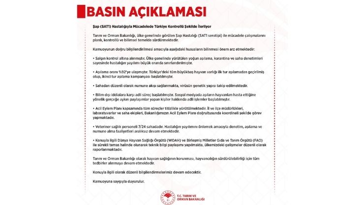 Tarım Orman Bakanlığı Şap (1)
