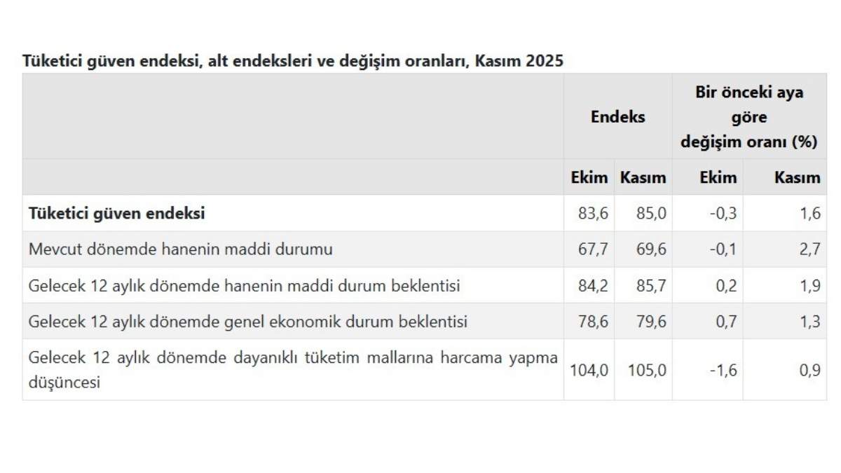 Türkiye’de Tüketici Güveni Kasım’da Artış Gösterdi2