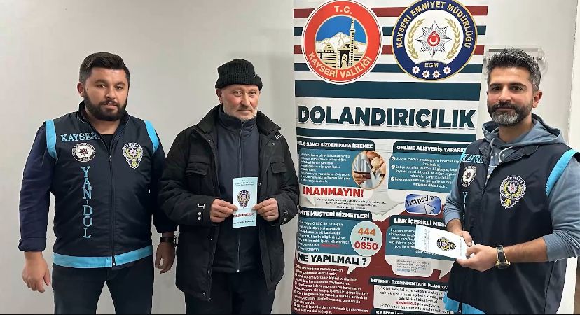 kayseride dolandırıcılık sahte polis