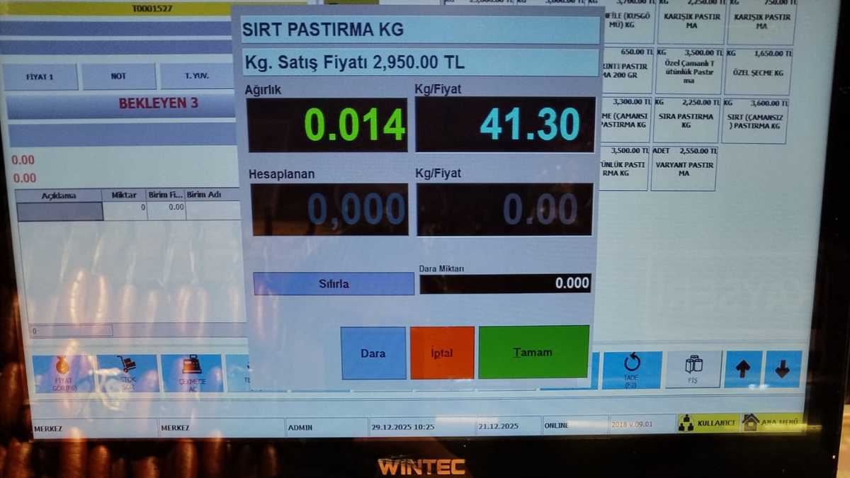 PASTIRMA FIYAT 41 TL