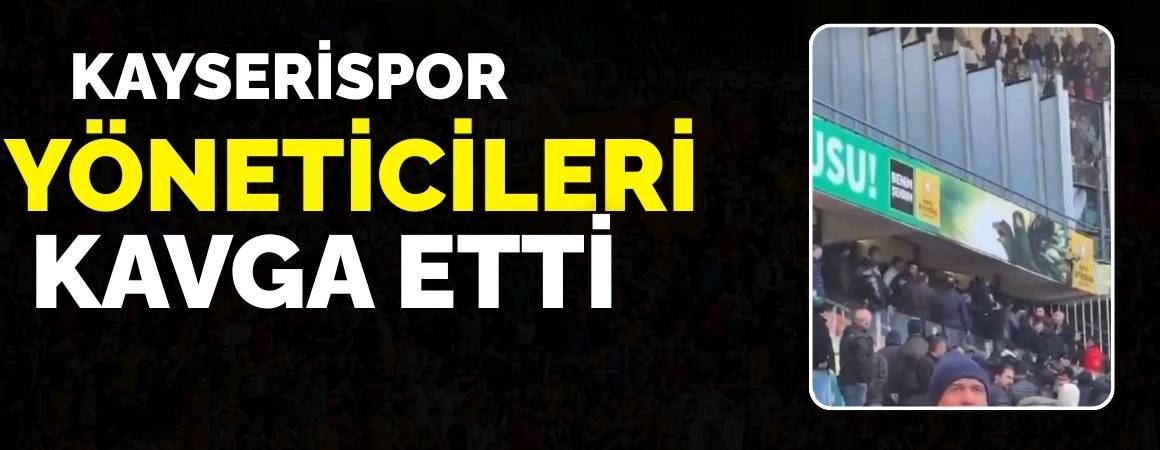Kayserispor yöneticileri ile Konyaspor taraftarları kavga etti