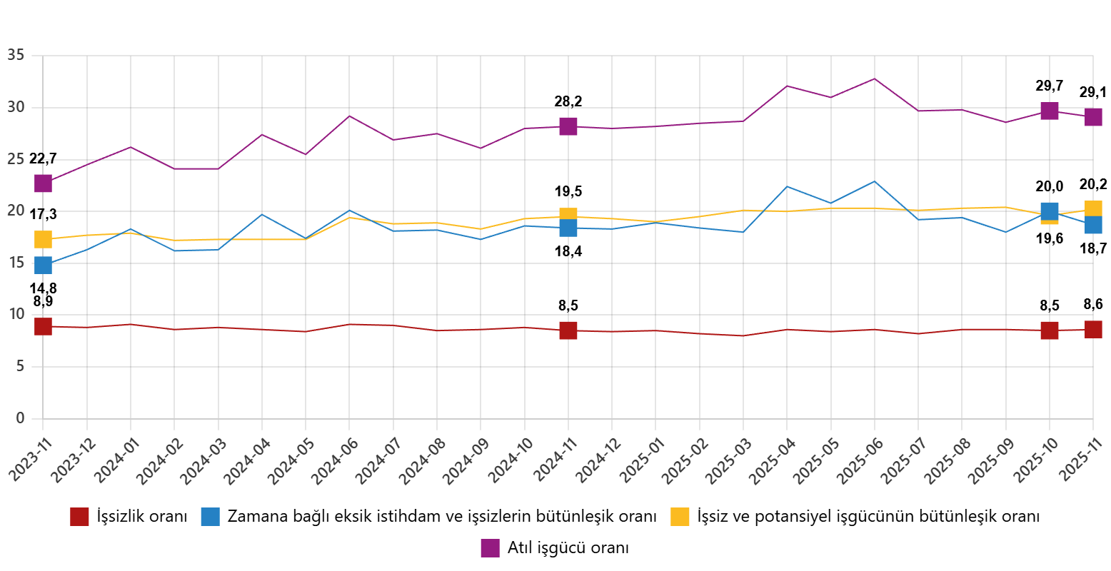 Kasım Ayı Işsizlik Oranı Belli Oldu! İşsiz Sayısı 3 Milyonu Aştı (4)-1