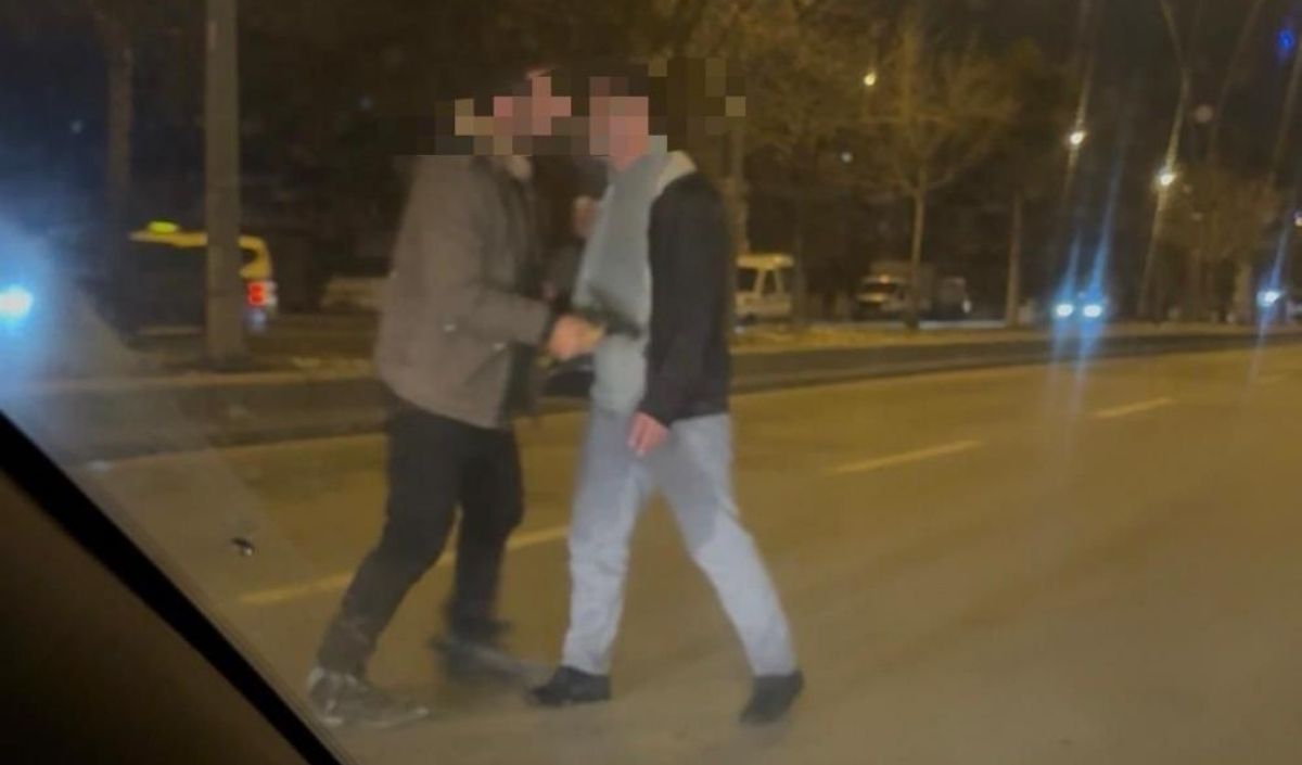 Kayseri Argıncıkta Yolun Ortasına Atladı (1)