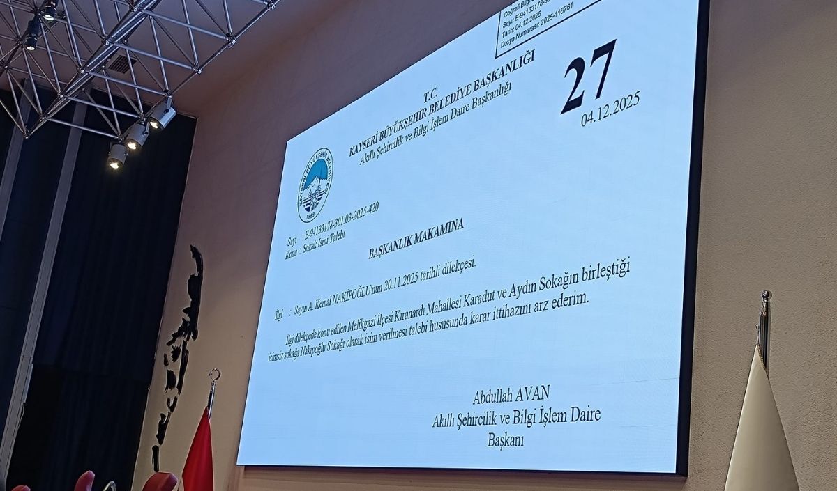 Kayseri Melikgazi’de Bir Sokağın Adı Değişiyor (2)