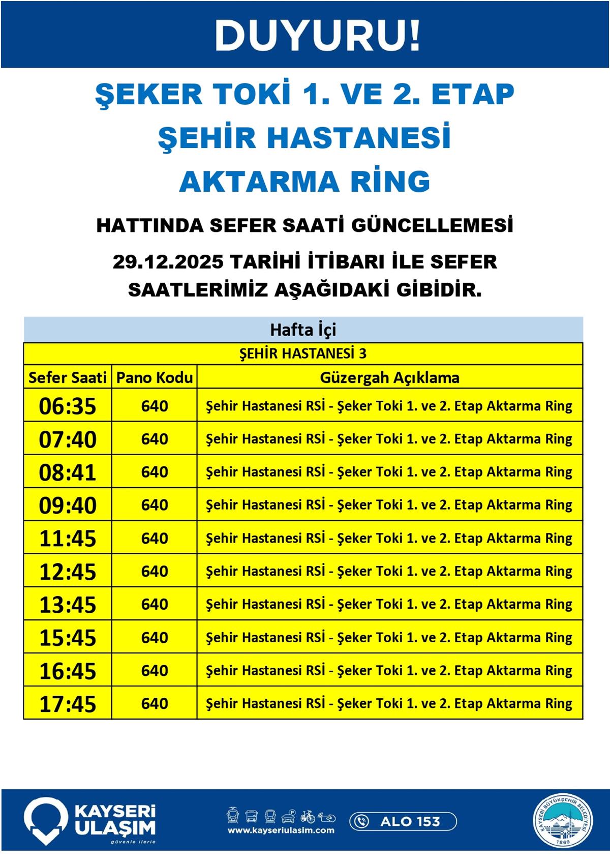 Kayseri’de Otobüs Seferleri Yenilendi! İşte Değişen Hatlar (4)