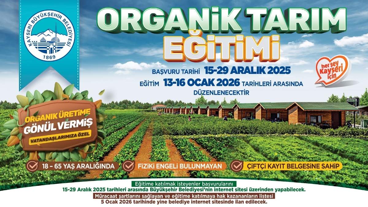 Kayseri’de Ücretsiz Eğitimle Doğal Üretim Dönemi Başlıyor (3)