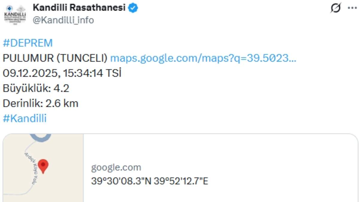 Tunceli’nin Pülümür Ilçesinde 4.2 Büyüklüğünde Deprem Meydana Geldi! (3)