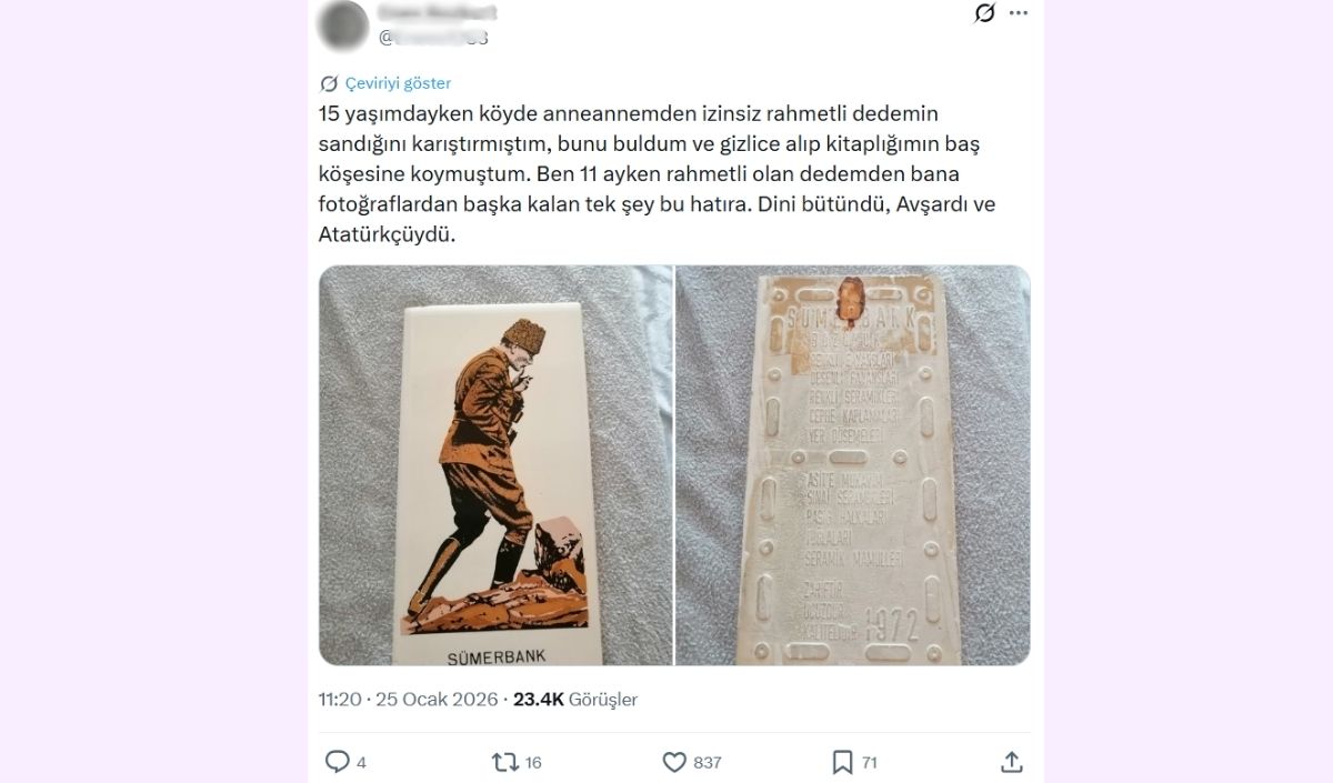 15 Yaşımdayken Köyde Anneannemden Izinsiz Rahmetli Dedemin Sandığını Karıştırmıştım, Bunu Buldum Ve Gizlice Alıp Kitaplığımın Baş Köşesine Koymuştum. Ben 11 Ayken Rahmetli Olan Dedemden Bana Fotoğ (1)