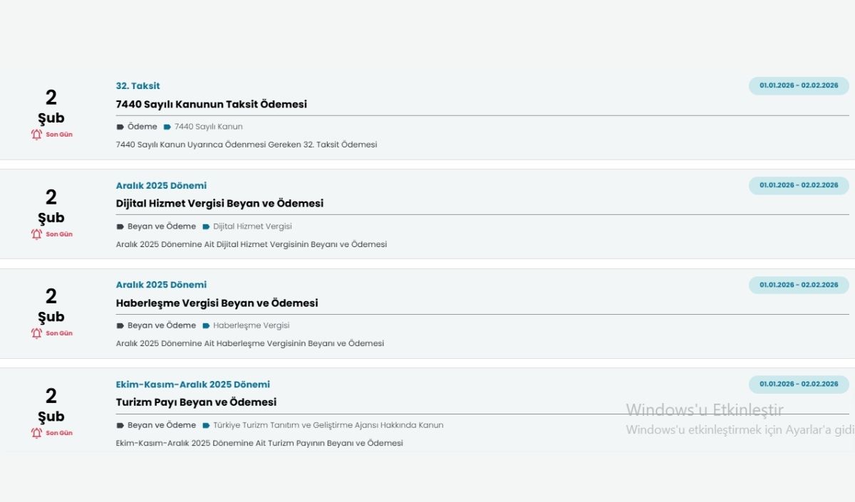 2 Şubat’ta Ödenmesi Gereken Motorlu Taşıtlar Vergisi, Dijital Hizmet Vergisi Ve Diğer Önemli Vergiler Hakkında Tüm Detaylar Haberimizde! Vergi Ödemelerinizi Geç Kalmadan Yapın! (1)