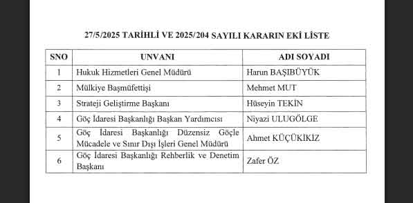 2026 Valiler Kararnamesia