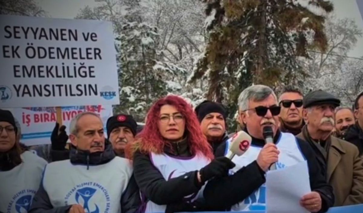 kayseri de iş bırakma eylemi