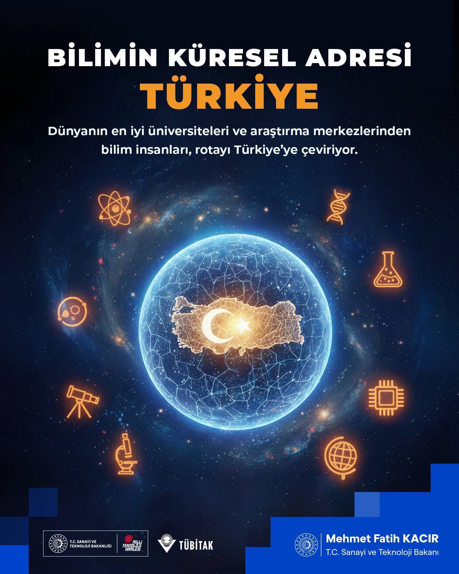 Bakan Kacır Tübi̇tak Programlarına 50 Ülkeden 175 Araştırmacı Başvurdu (2)