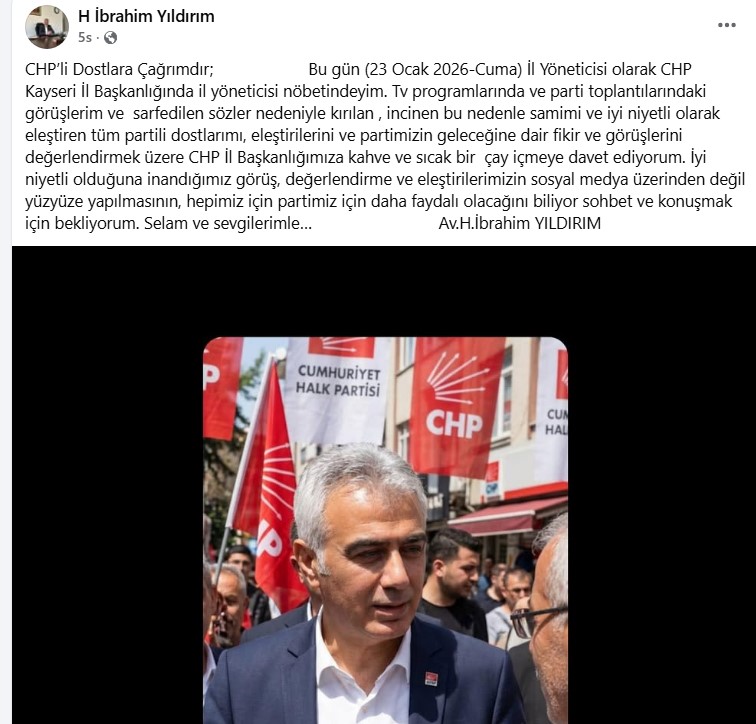 Chp Il Başkan Yardımcısı Ibrahim Yıldırım