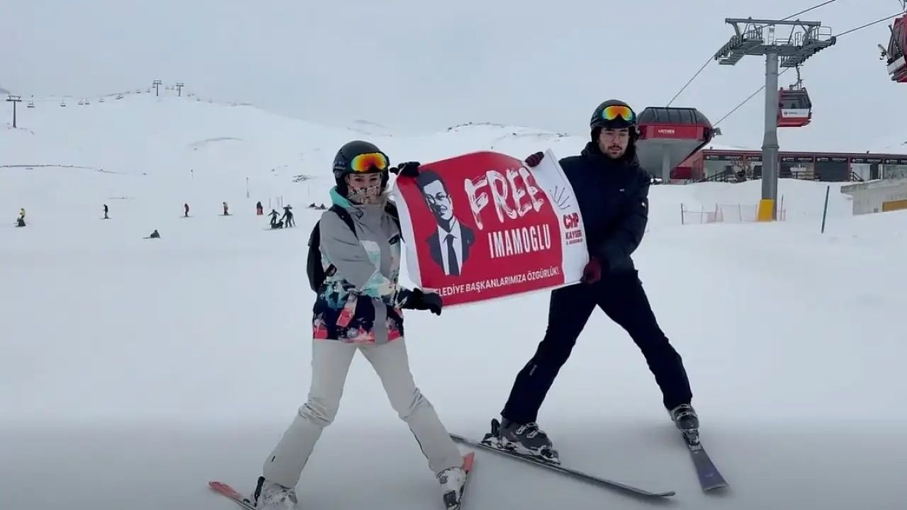 Chp'li Özer Erciyes'in Zirvesinde İmamoğlu Afişleri Açtı!6