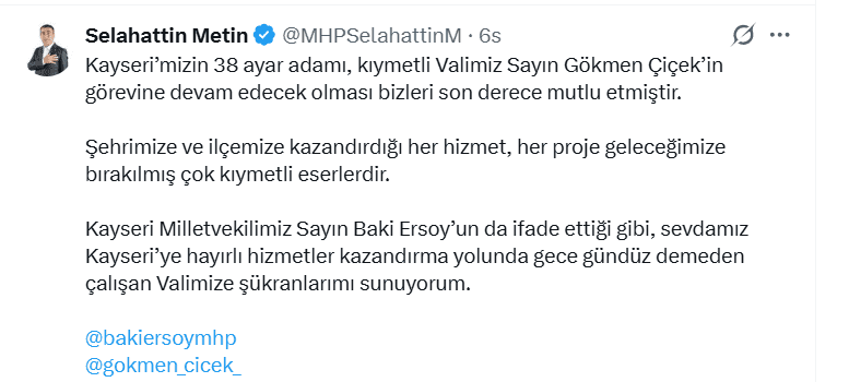 vali gökmen çiçek