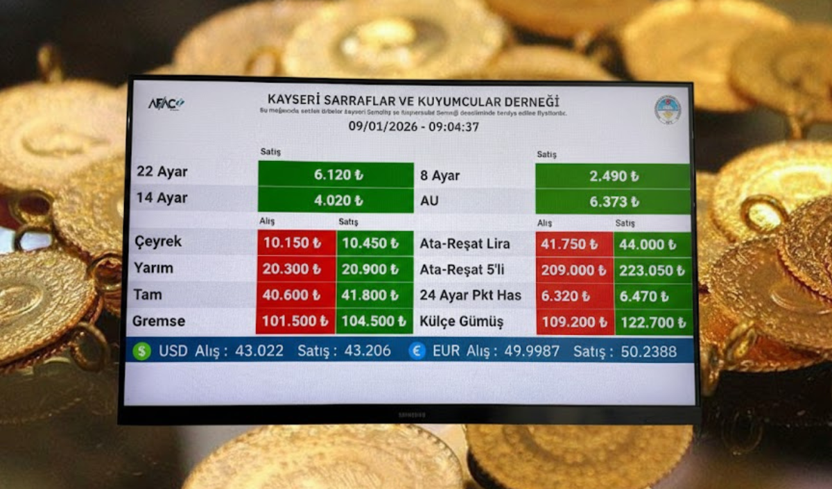 ALTTIN 9 OCAK KAYSERİ