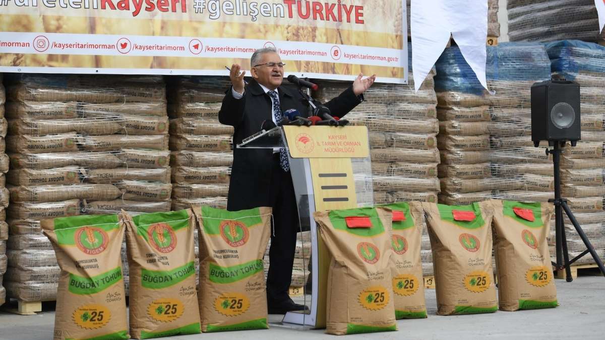 Kayseri 12 Ilçeye Tohum Desteği (4)