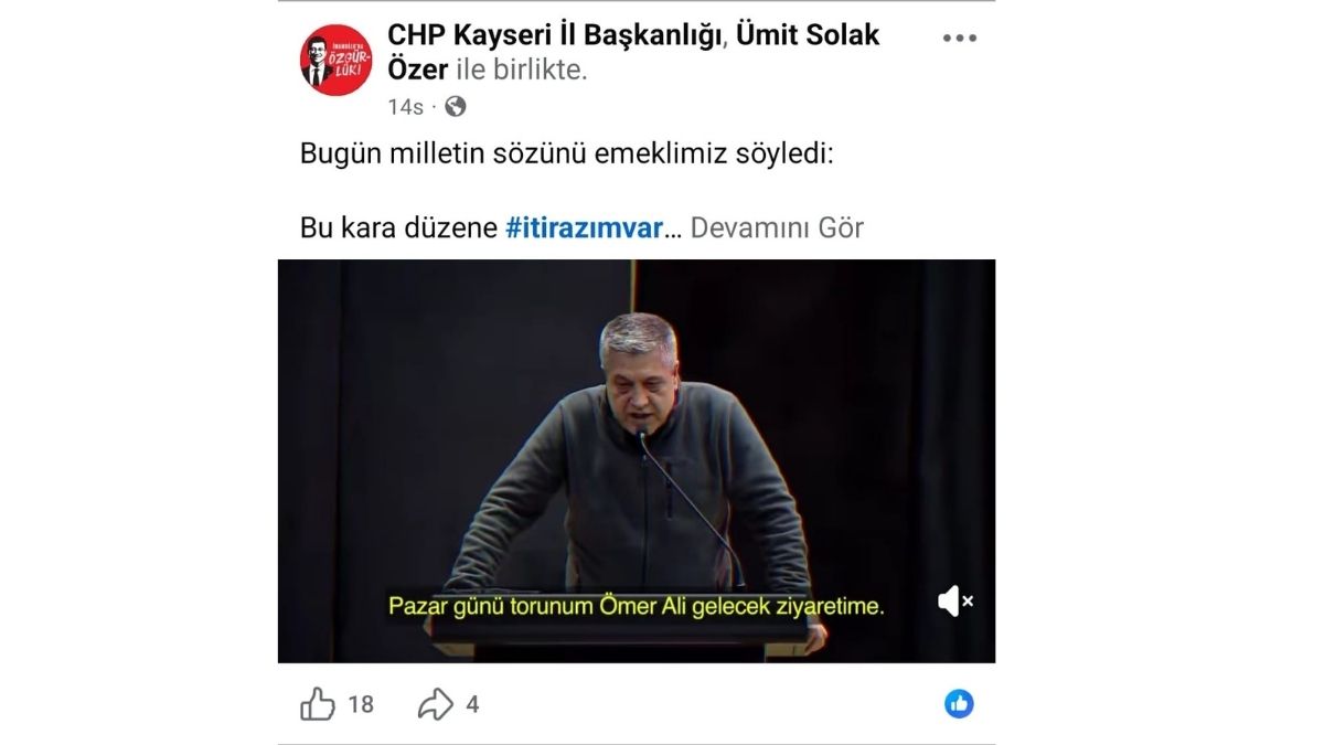 Kayseri Chp Cephesinde Neler Oluyor Sosyal Medya Hesabı Yorumlara Kapatıldı!3