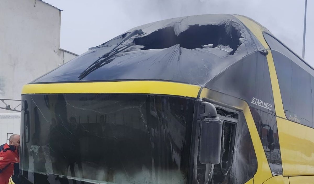 Kayseri Otobüs Yandı (2)