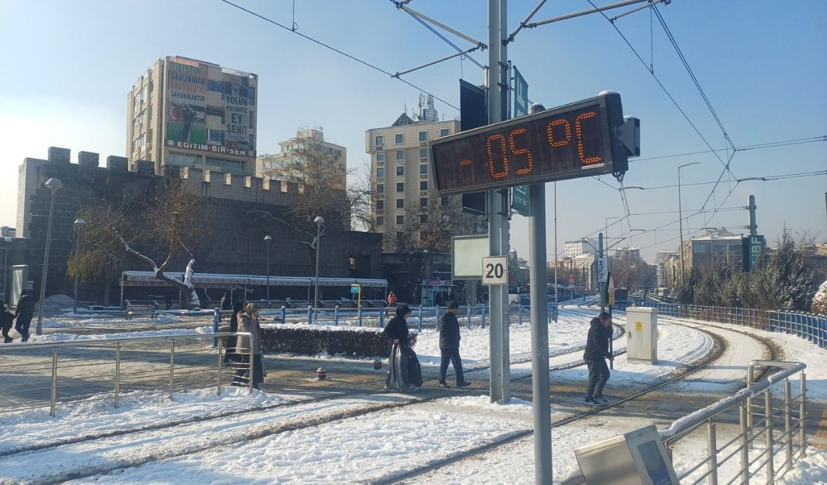 Kayseri’de Dondurucu Soğuk Termometreleri Şaşırttı (4)