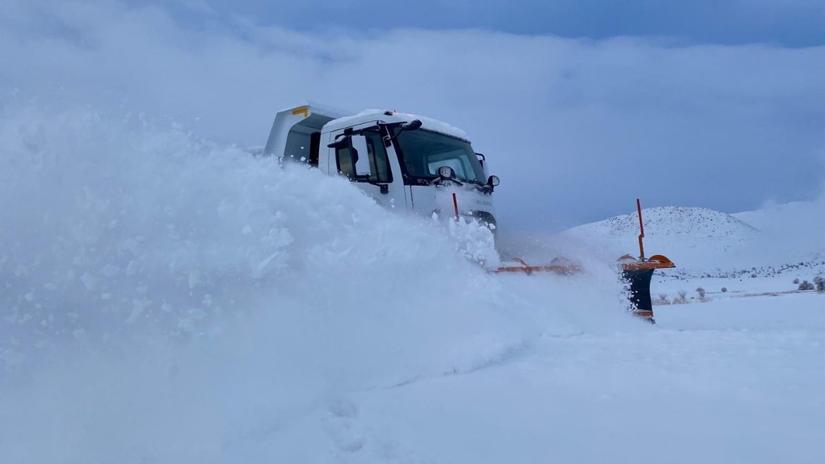 Kayseri’de Karla Mücadele Devam Ediyor (1)