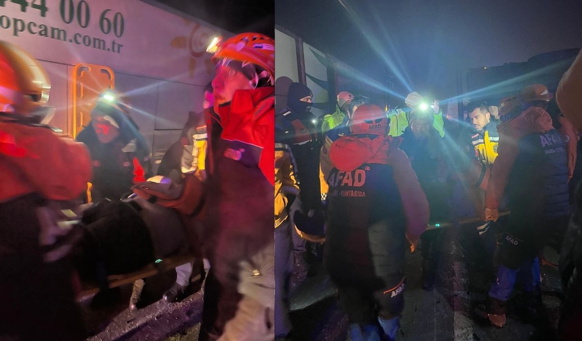 Sivas Kayseri Yolunda Zincirleme Trafik Kazası Meydana Geldi. (4)