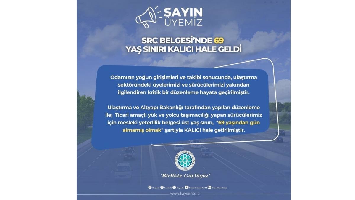 Sürücüler Için Önemli Karar Mesleki Yeterlilik Belgesi’nde Yaş Sınırı!