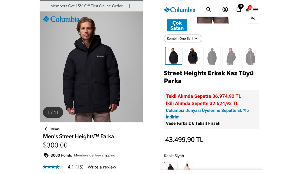 X’te Gündem Oldu “Bu Fiyat Farkı Nasıl Açıklanıyor” Columbia Mont Fiyatlarıyla Ilgili Tartışmalar Sosyal Medyada Büyümeye Devam Ediyor. Bu Kez Bir X (Twitter) Kullanıcısının Paylaşımı, Binlerce E