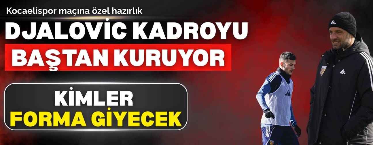 Kayserispor kadrosunda değişim rüzgarı! Kocaelispor maçında kimler oynayacak?
