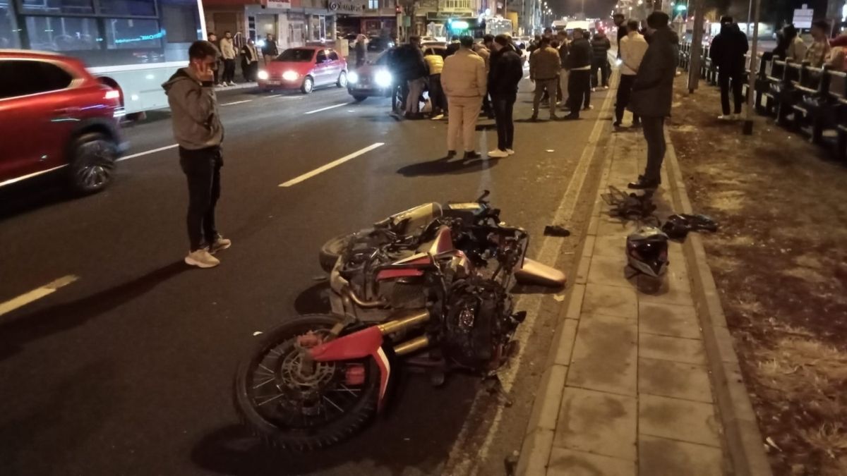 Kayseri Motosiklet Kazası 2 Yaralı (3)